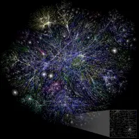 銀河間コンピュータネットワーク(Intergalactic Computer Network)のイメージ図